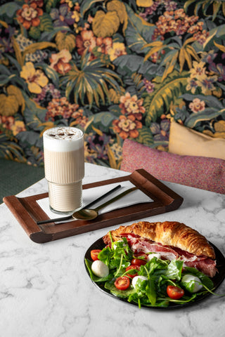 Croissant with Iberian ham and olive oil